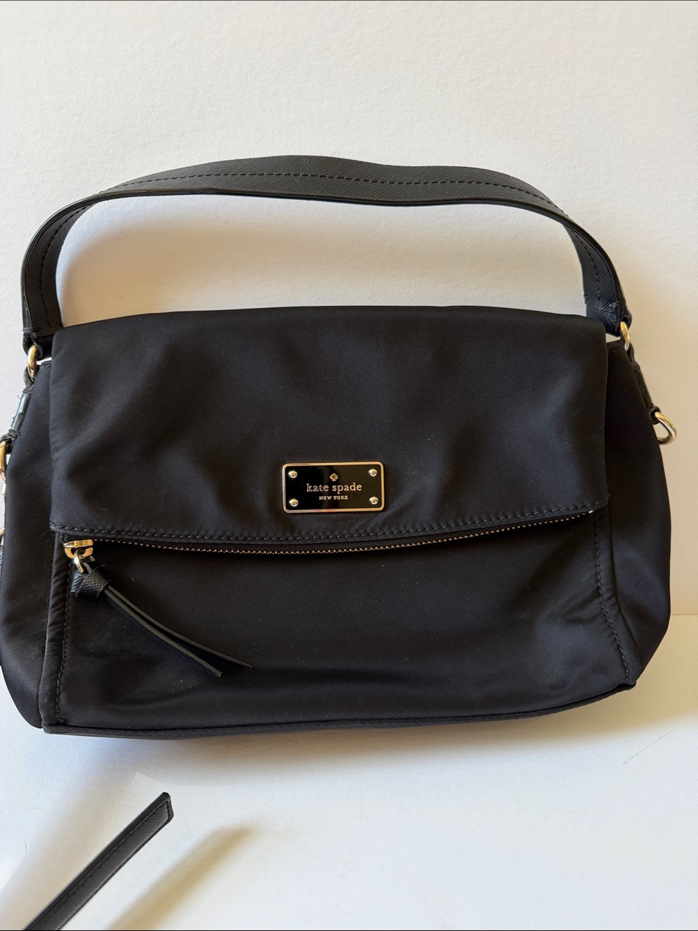kate spade Black Nylon Shoulder Bag